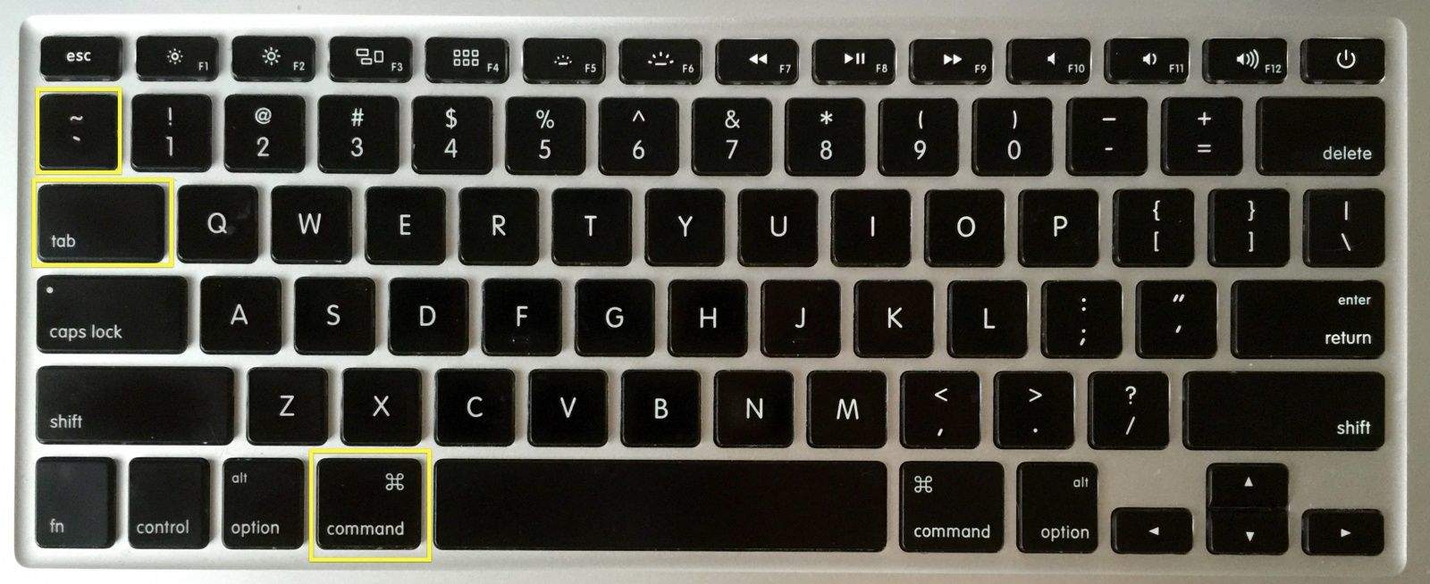 pc keyboard vmware command key for mac os x